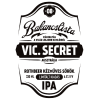 Пиво Bakancslista #08 - Vic. Secret (Ausztrália/Australia) Пиво Bakancslista #08 - Vic. Secret (Ausztrália/Australia)