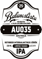 Пиво Bakancslista #25 - AU035 (Ausztrália/Australia)