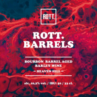 Пиво ROTT.barrels #3 - Bourbon Barrel Aged Barley Wine - Heaven Hill (2022)