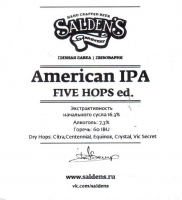 Пиво American IPA Five Hops Ed.