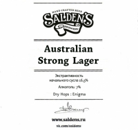 Пиво Australian Strong Lager