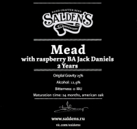 Пиво Mead With Raspberry BA Jack Daniels (2years)
