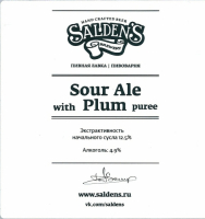 Пиво Sour Ale With Plum Puree