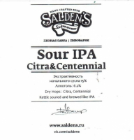 Пиво Sour IPA Citra & Centennial