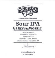 Пиво Sour IPA Galaxy & Mosaic