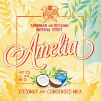 Пиво Amelia Armenian & Russian imperial stout coconut and condensed milk