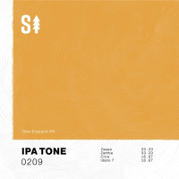 Пиво IPA TONE 0209 (NEIPA: Zappa, Zamba, Citra, Idaho 7)