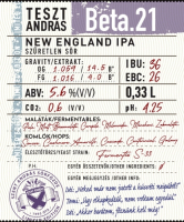 Пиво TesztAndrás Beta.21 Пиво TesztAndrás Beta.21
