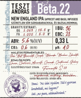Пиво TesztAndrás Beta.22 Пиво TesztAndrás Beta.22