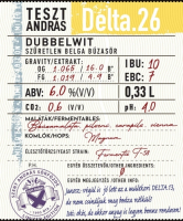 Пиво TesztAndrás Delta.26 Пиво TesztAndrás Delta.26