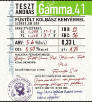 Пиво TesztAndrás Gamma.41 Пиво TesztAndrás Gamma.41