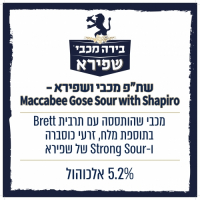 Пиво Maccabee (מכבי) Gose Sour with Shapiro Пиво Maccabee (מכבי) Gose Sour with Shapiro
