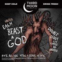 Пиво Vanilla Each Beast A God Пиво Vanilla Each Beast A God