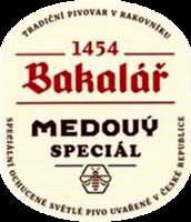 Пиво Bakalář Medový speciál / Honey Lager