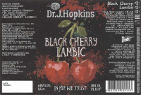 Пиво Dr. James Hopkins Black Cherry Lambik (Доктор Джеймс Хопкинс Блэк Черри Ламбик)