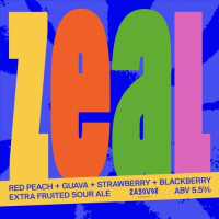 Пиво ZEAL: Red Peach + Guava + Strawberry + Blackberry